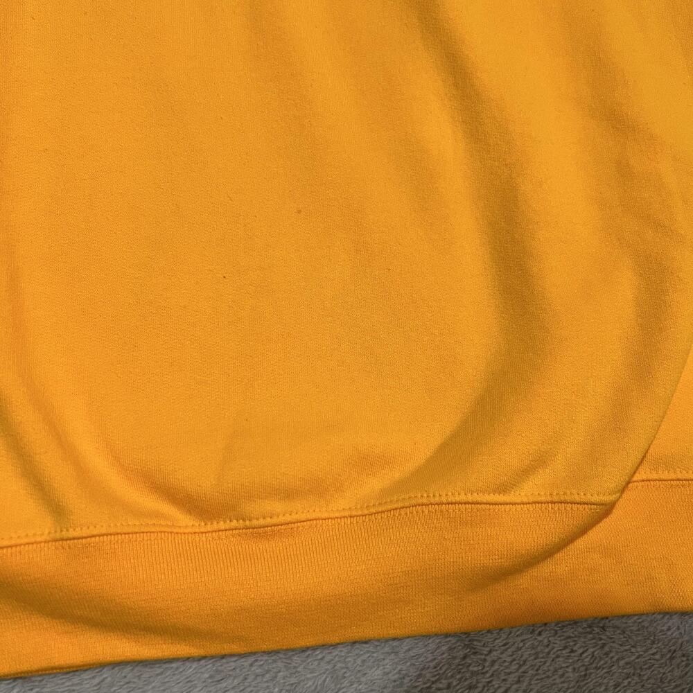 Champion Tuskegee University Sweatshirt Mens Large Yellow Crewneck Fleece - Picture 3 of 8